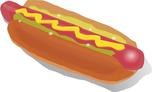Free Hot Dog Sandwich Clip Art