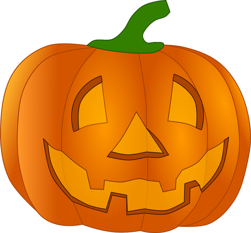 Clip Art of Halloween Pumpkin