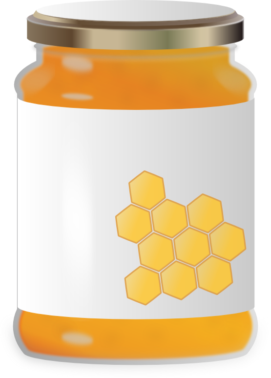 Free Jar of Honey Clip Art