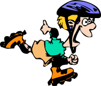 Free kid clipart graphics. Pi - Roller Skating Clipart