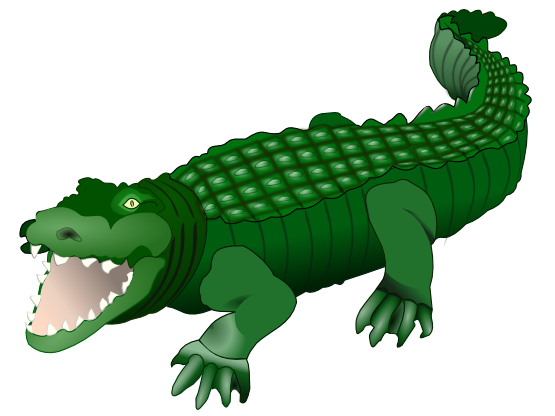 Free Large Crocodile Clip Art