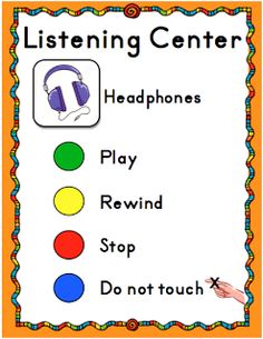 Listening Center Clip Art