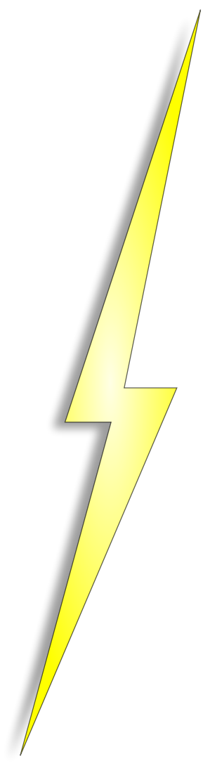 Blue Lightning Bolt Clipart L