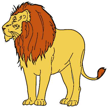 Lion Cute Cartoon Clip Art Il
