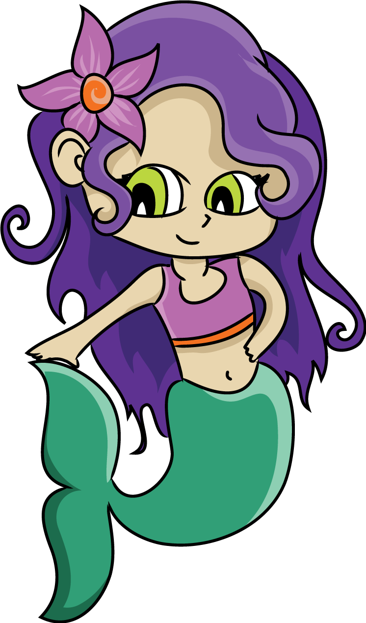 Free Lovely Cartoon Mermaid Clip Art u0026middot; mermaid10