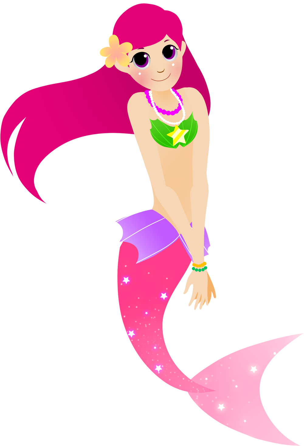 Free Lovely Mermaid Clip Art u0026middot; mermaid6