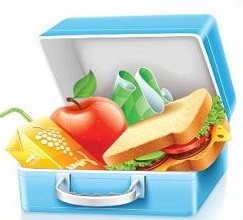 Lunch Box Illustration Stock 