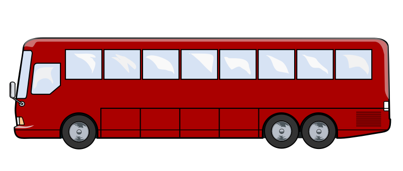 Free Modern Red Bus Clip Art u0026middot; bus6