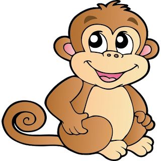 free monkey clip art images | Cute Baby Monkeys | dey all axed for you | Pinterest | Tutorials, Cute cartoon and Shape