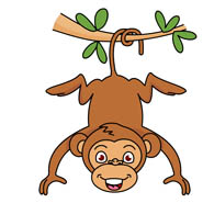 Cute Cartoon Monkey Clip Art