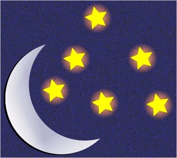 Free Moon And Stars Clipart .