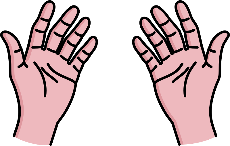 Free My Two Hands Clip Art - Clip Art Of Hands