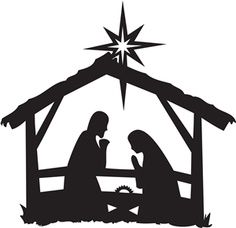 Free nativity clipart silhoue