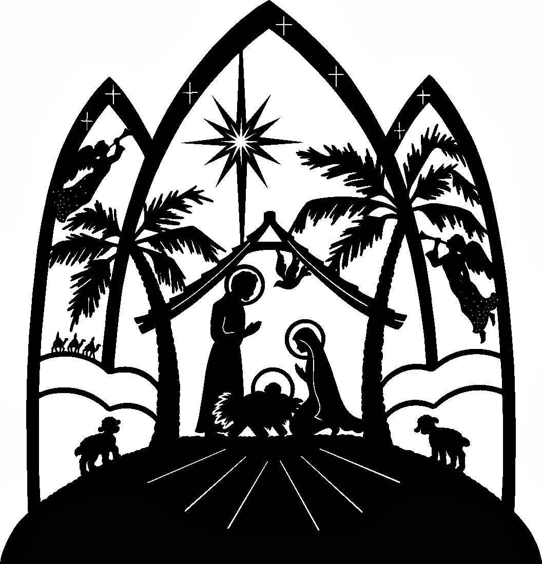 free nativity clipart - Nativity Silhouette Clip Art
