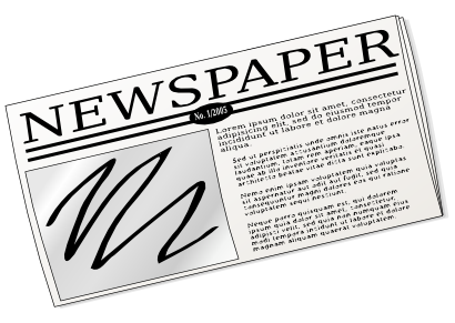 Free Newspaper Clip Art - Clipart Newspaper