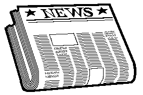 Newspaper paper clip art blac
