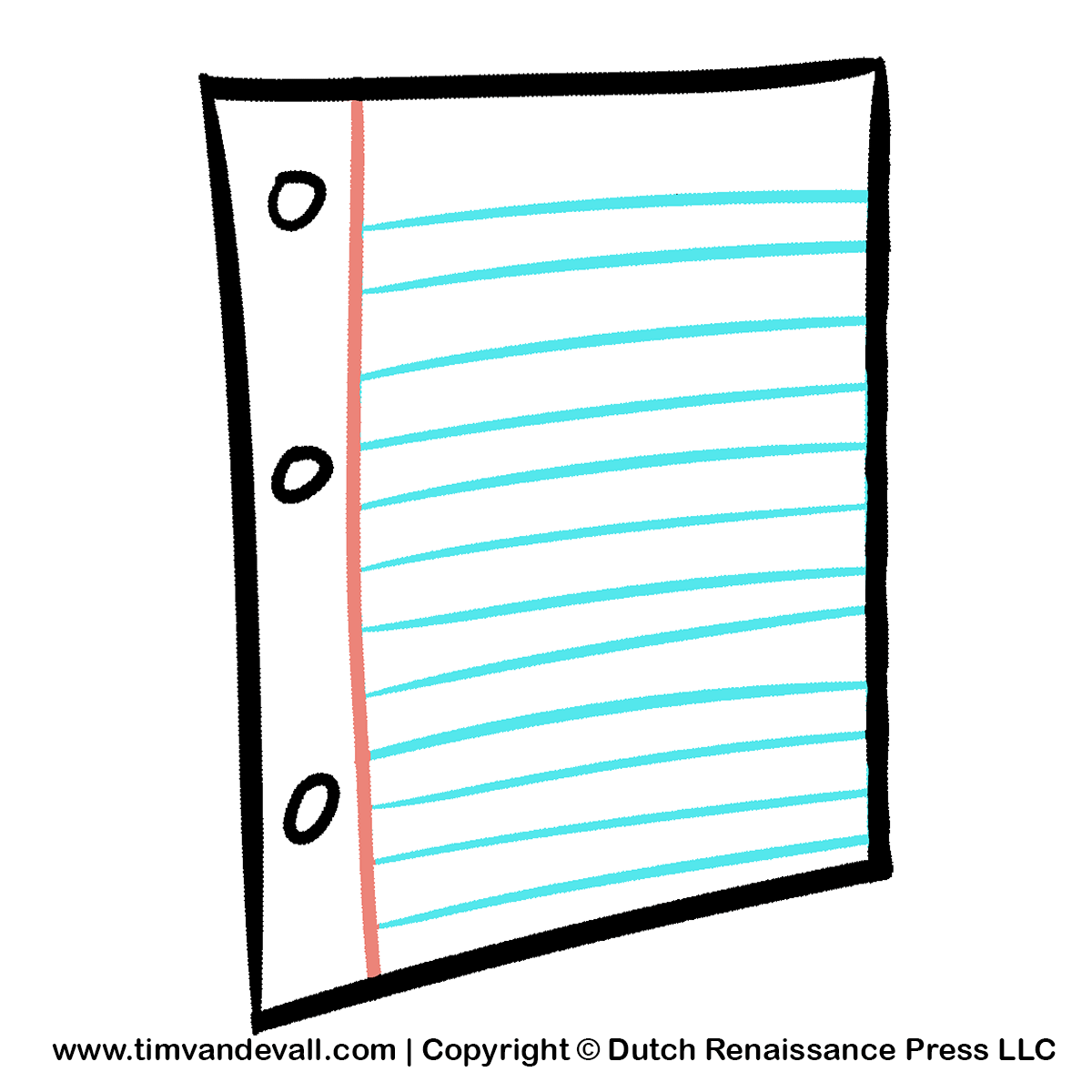 Notebook Paper Clip Art