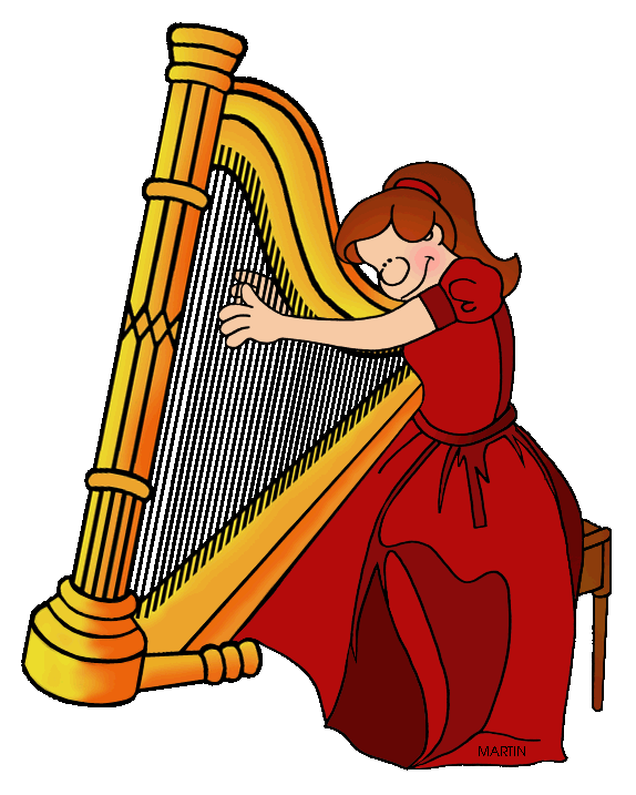 Golden Harp Royal Clip Art At