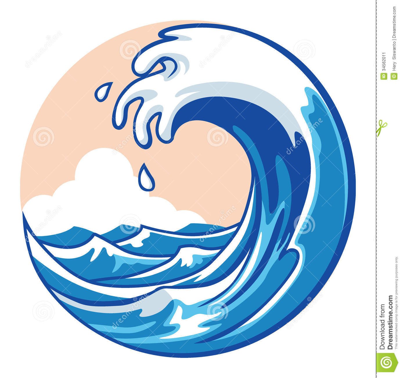 Free Ocean Clipart. Ocean wav - Ocean Wave Clip Art