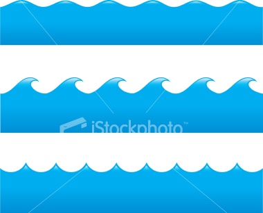 Free Ocean Wave Border Clipart Vector Graphics Pictures