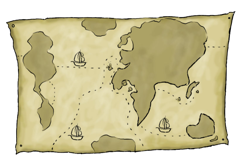 Free Old Travel Map Clip Art