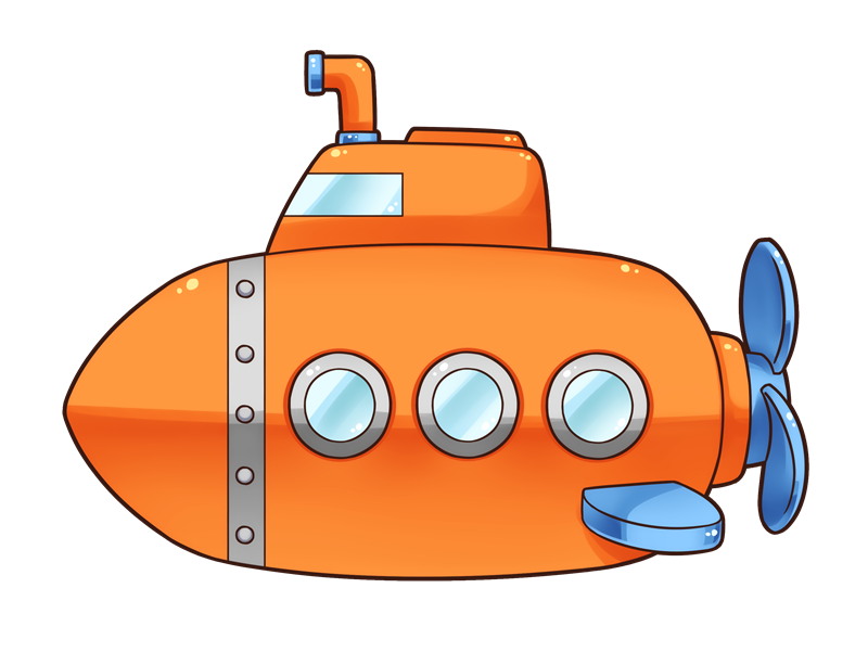 Free Cartoon Submarine Clip A