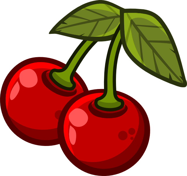 Free Pair of Red Cherries Cli - Cherries Clip Art