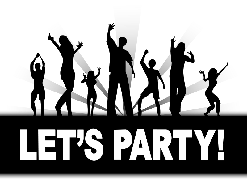Free party clipart graphics of .