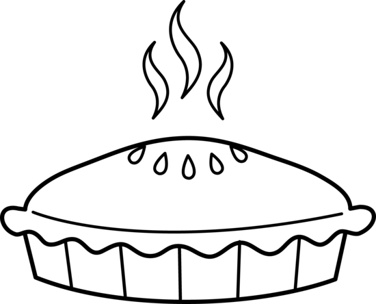 Free Pie Clipart - Pie Clipart Black And White