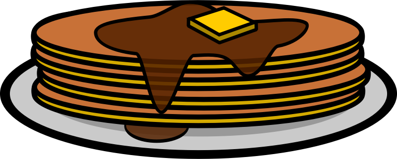 Free Plate of Pancakes Clip Art