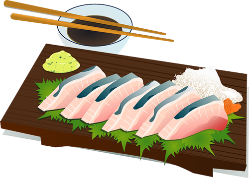 Free Plate of Sushi Clip Art