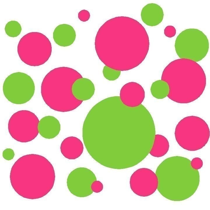 Vector colorful polka dots pa