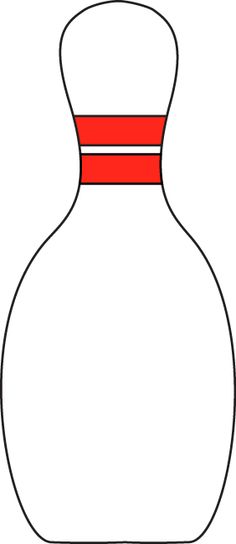 Bowling pin clipart black and