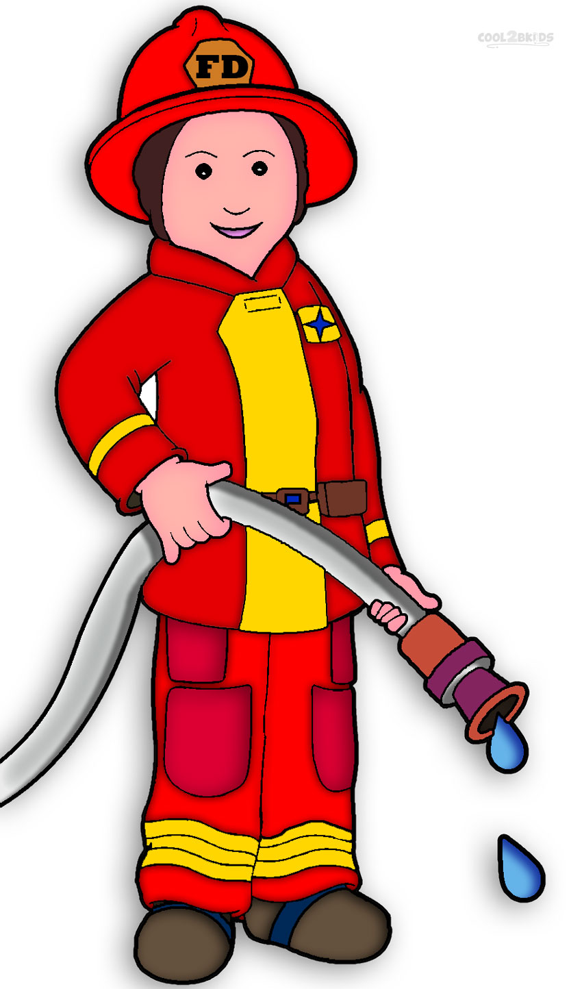 Free Printable Fireman Colori - Fireman Clip Art