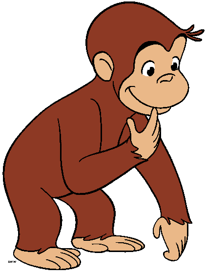 Free printable monkey clip art .