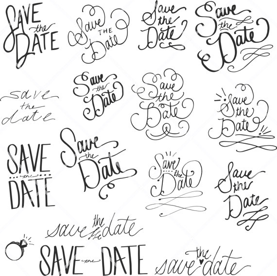 Free Printable Wedding Save T - Save The Date Clipart Free