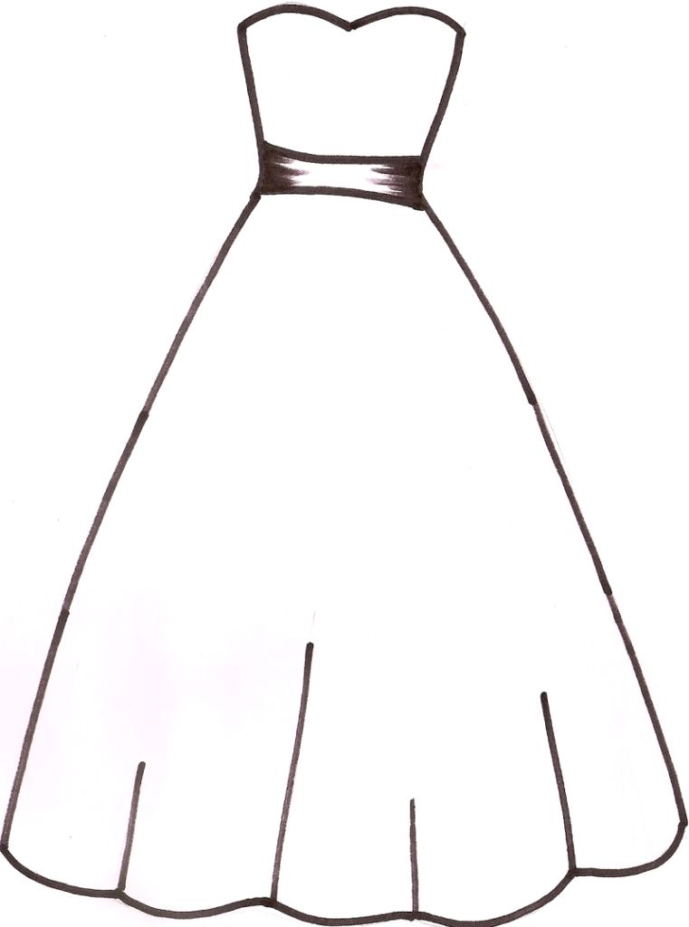 Free Prom Dress Clipart ClipartFest