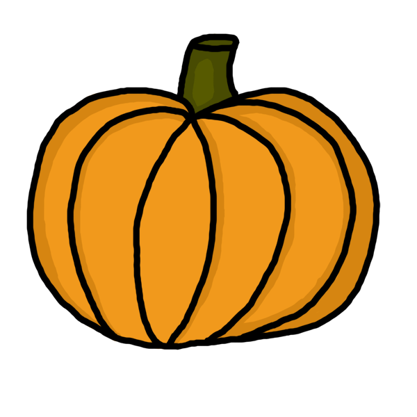 Clip art of a pumpkin