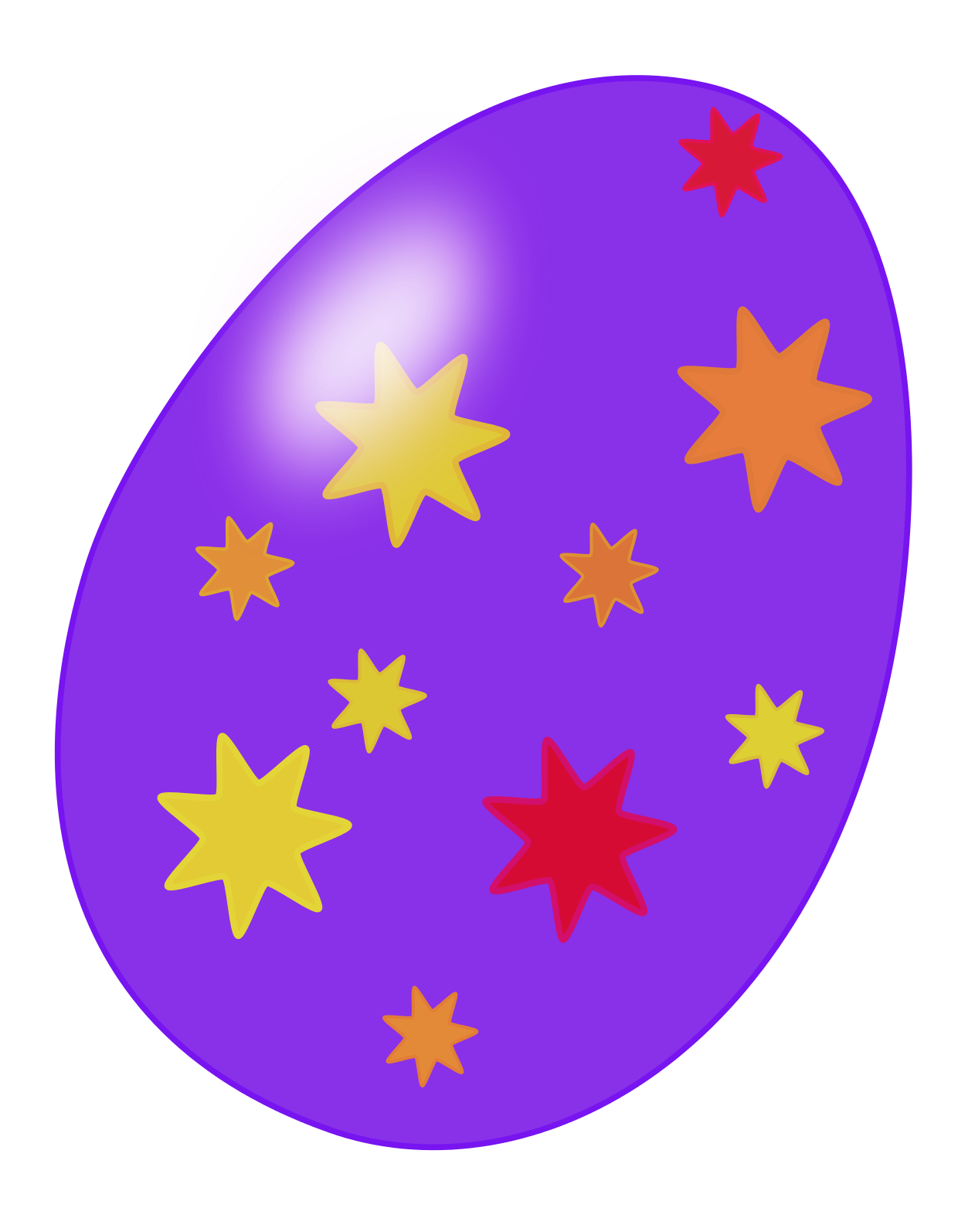 Free Purple Easter Egg Clip Art