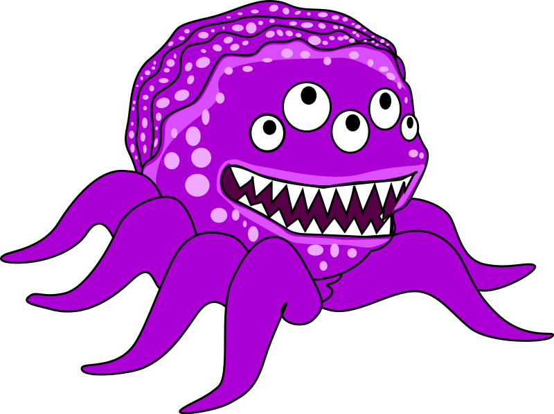 Free Purple Mutant Monster Clip Art u0026middot; monster3