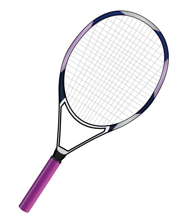 Free Purple Tennis Racket Cli - Tennis Racket Clipart