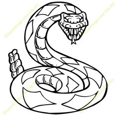 Rattle Snake Clipart Size: 55