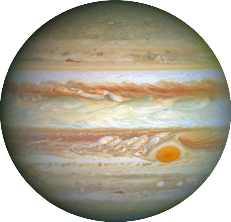 Free Realistic Planet Jupiter Clip Art · jupiter6