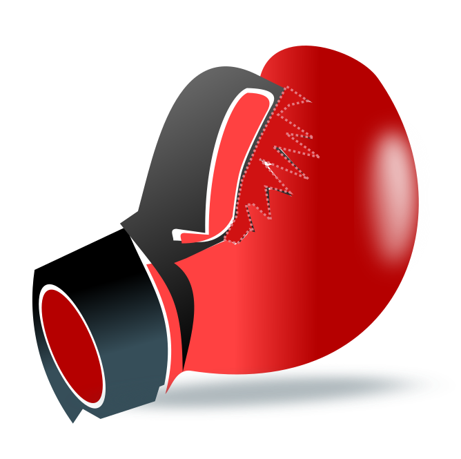 Free Red Boxing Glove Clip Art
