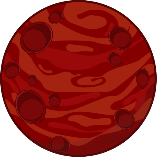 Free Red Planet Clip Art