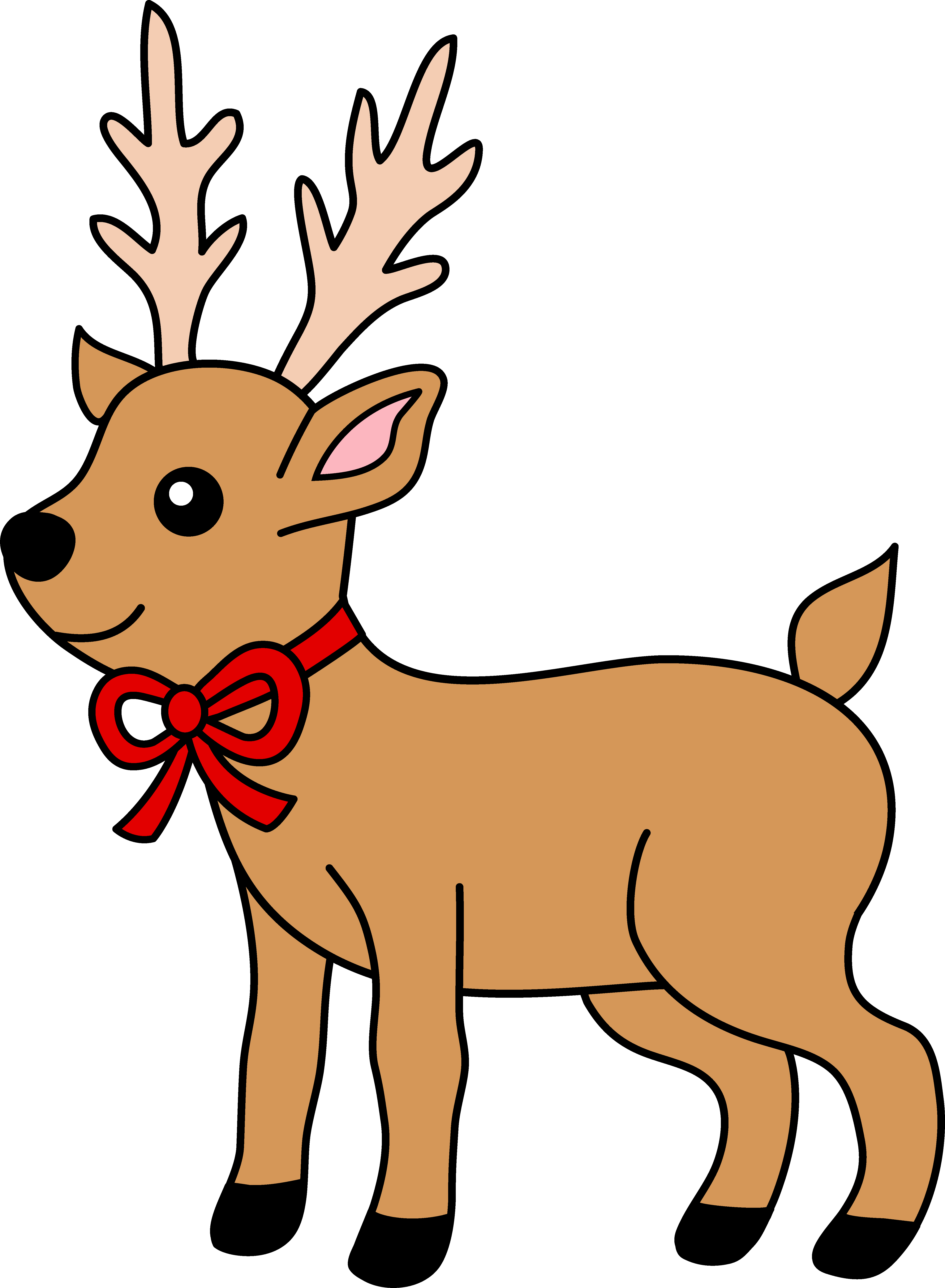 Reindeer Holding a Candy Cane