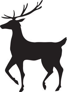 Free Reindeer Clipart Image:  - Reindeer Clipart Black And White