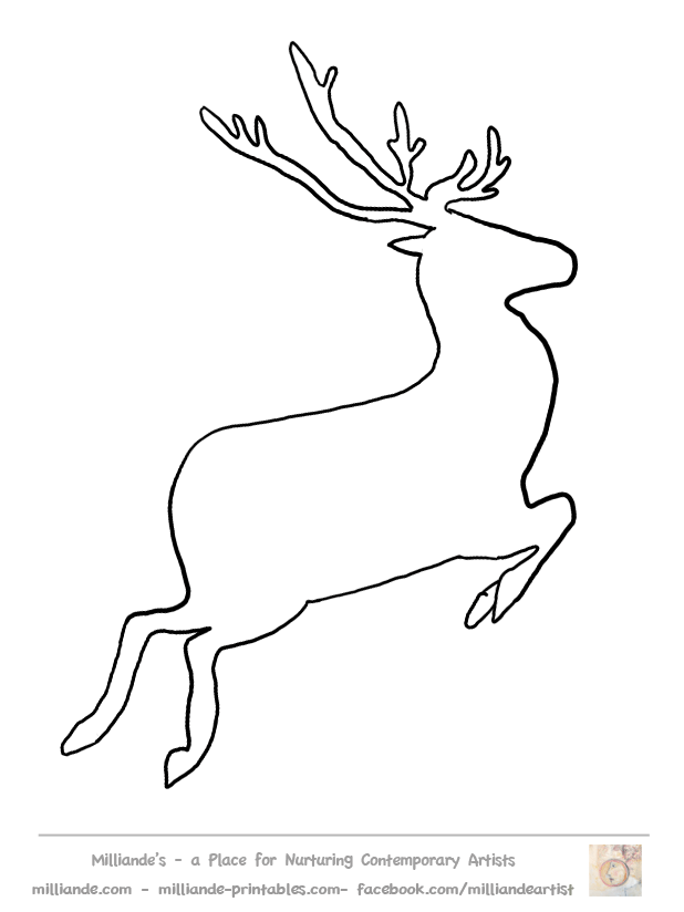 Free Reindeer Clipart Reindee - Reindeer Clipart Black And White