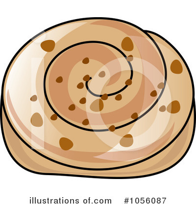 Free Rf Cinnamon Roll Clipart Illustration 1056087 By Pams Clipart
