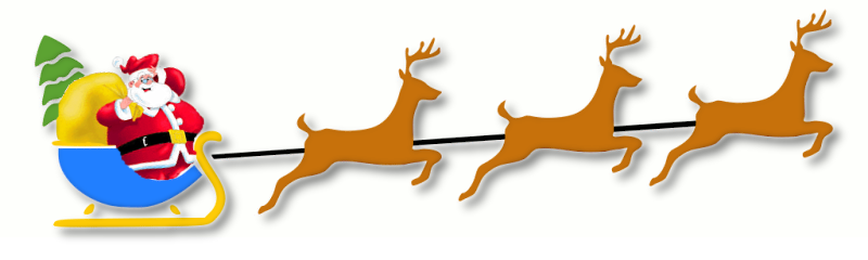 Free Santa Claus Clipart - Santa And Reindeer Clip Art